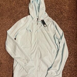Men's Light Blue Hoodie Jacket